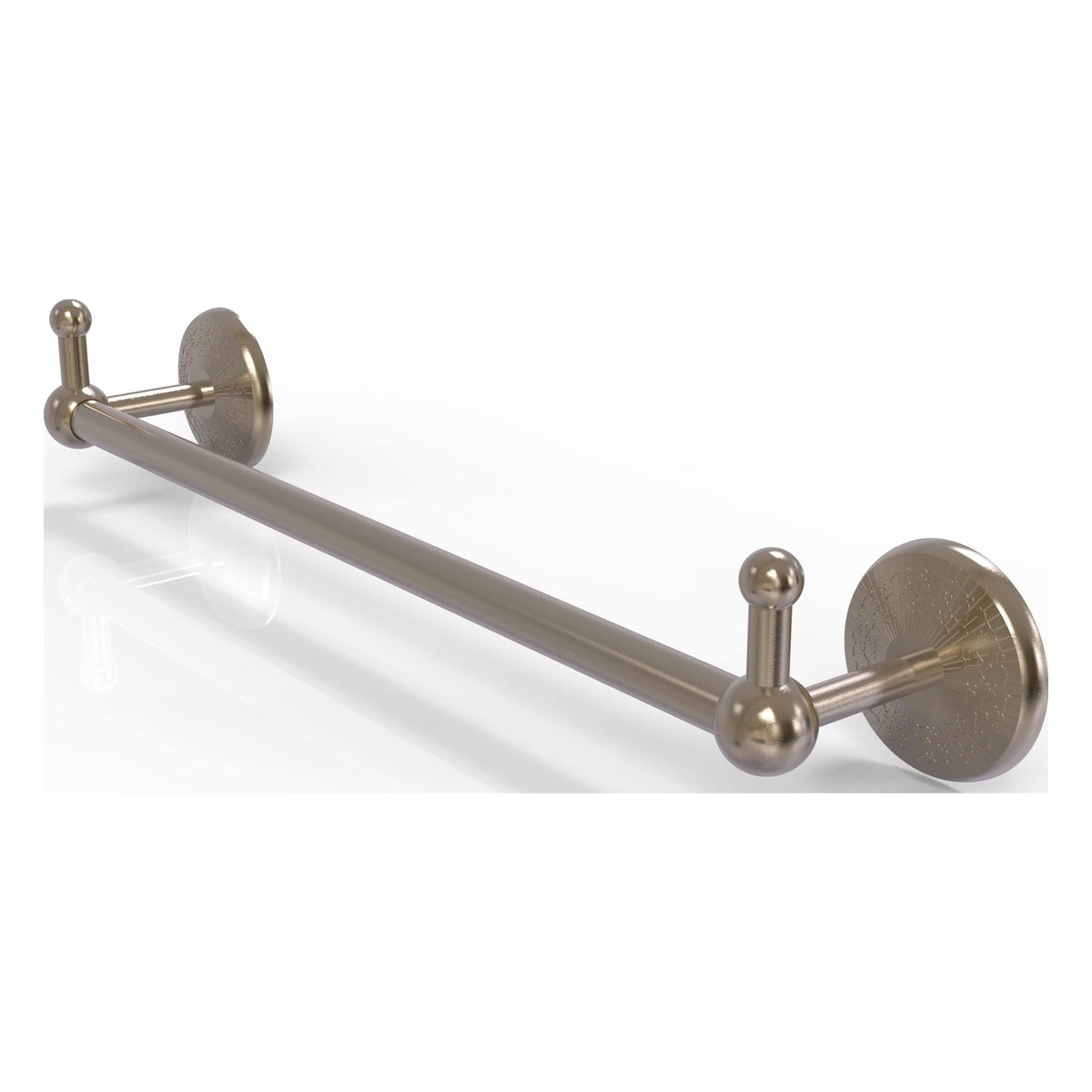 Antique Pewter 24 inch Towel Bar with Integrated Hooks H217463