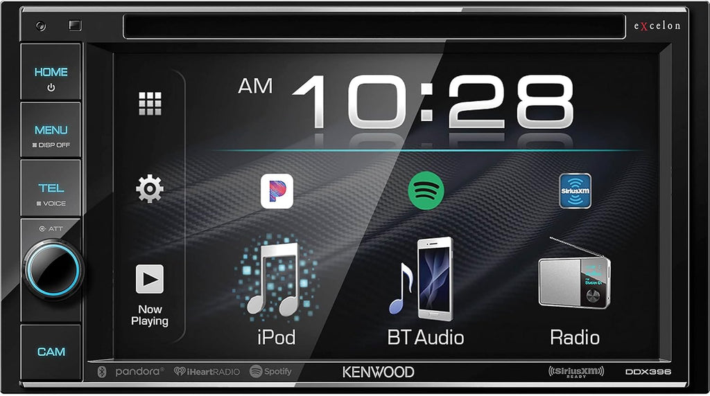 Double DIN Bluetooth Car Stereo Receiver with 6.2" Touchscreen D95641