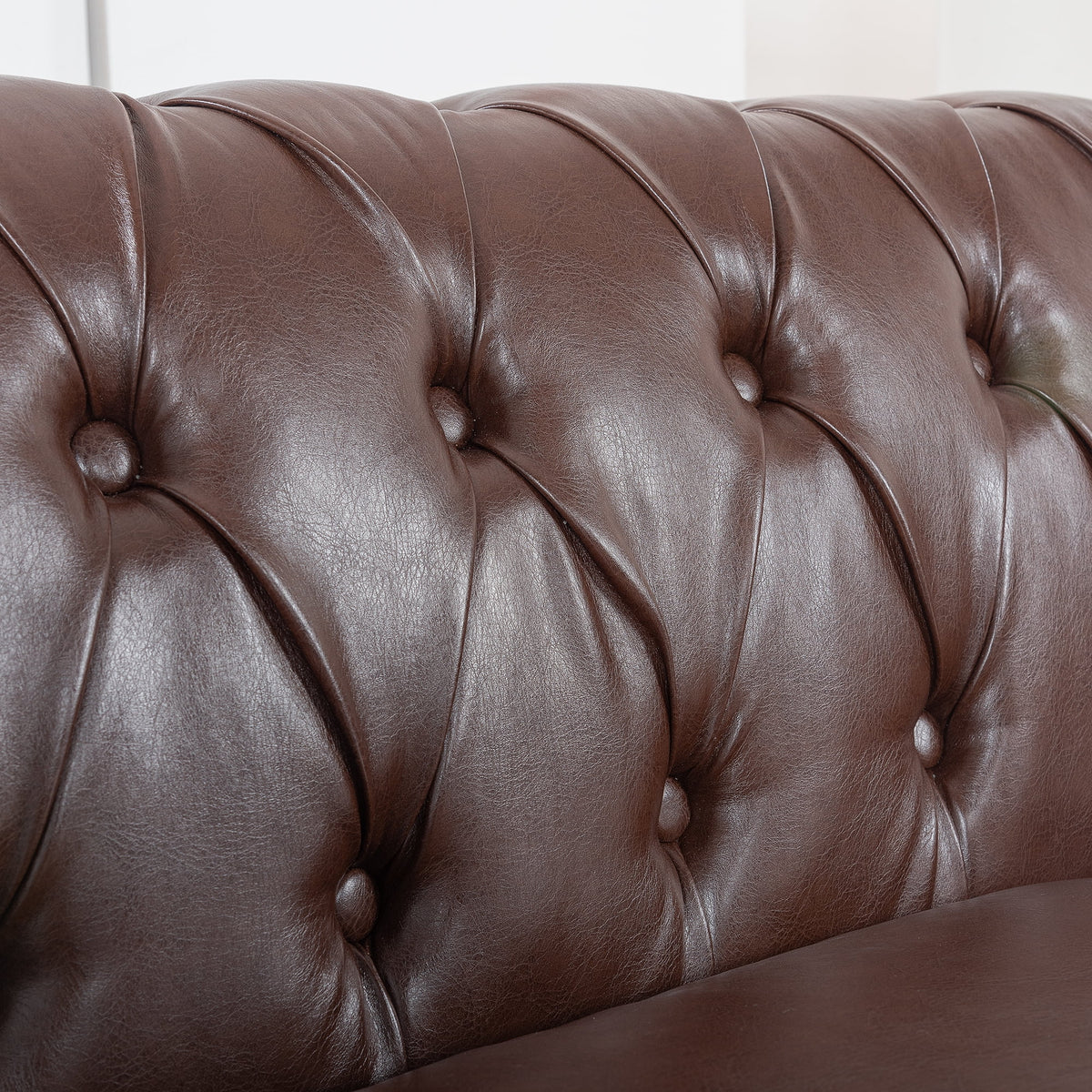 Dark Brown Leather 3-Seater Sofa R98324