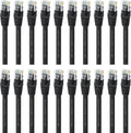 Black Cat5e Ethernet Patch Cable 3 Feet Y5246