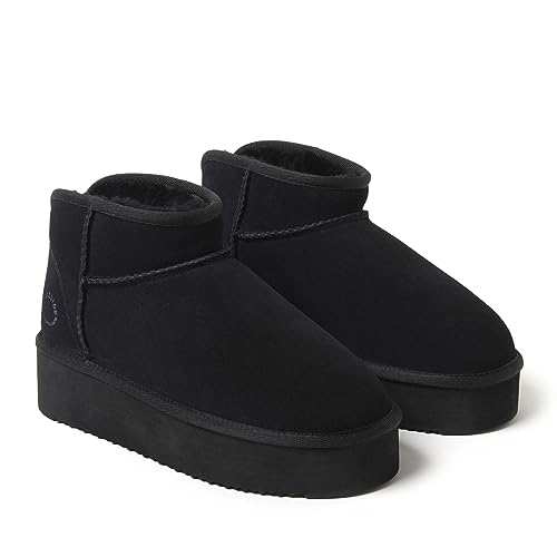 Women's Shearling Fur Lined Mini Ankle Boot O806743