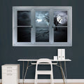 Full Moon Window Wall Decal O4384