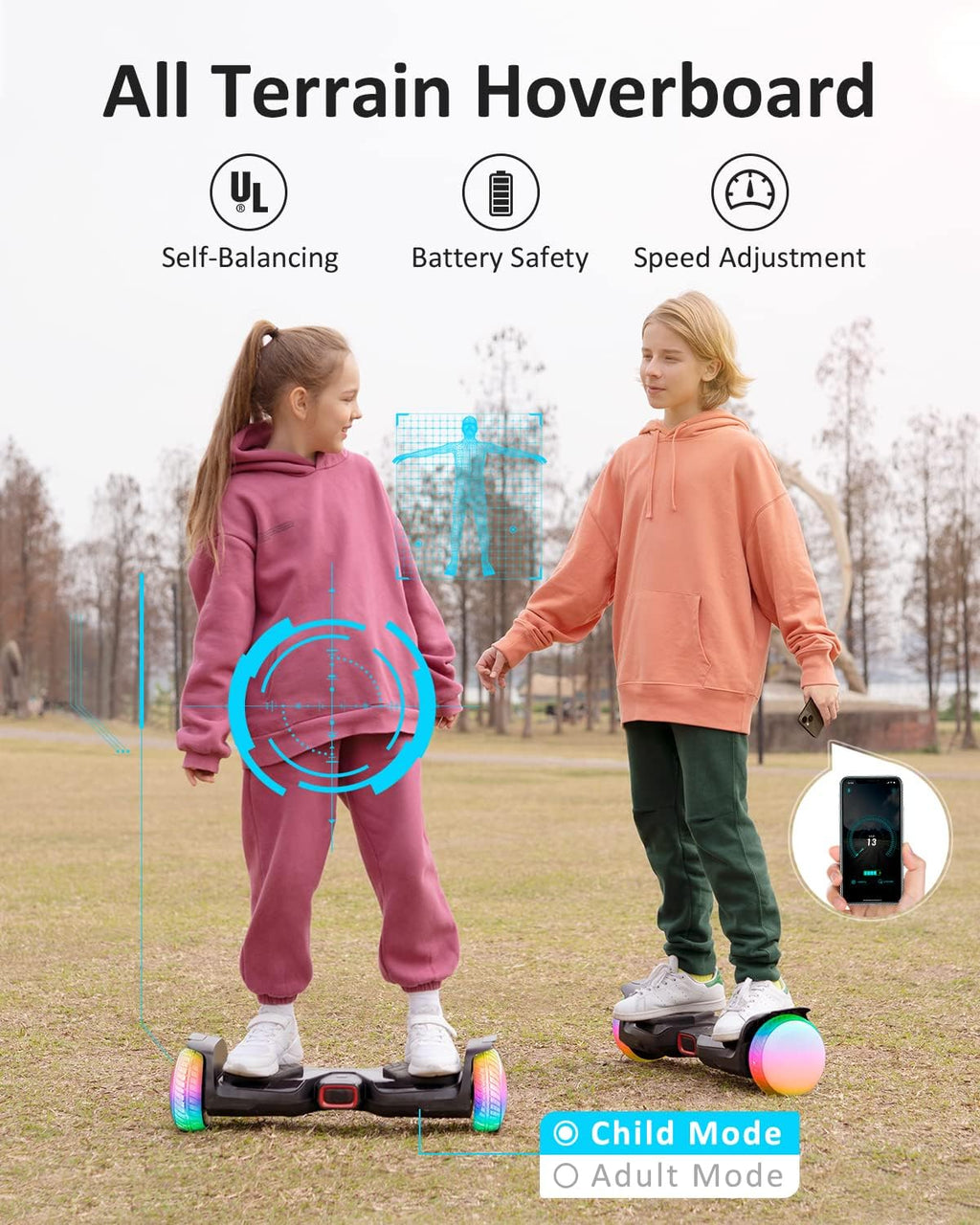 6.5” All Terrain Self Balancing Hoverboard with Bluetooth Speaker Z4920