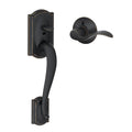 Aged Bronze Front Entry Handle Left-Handed Interior Lever U837