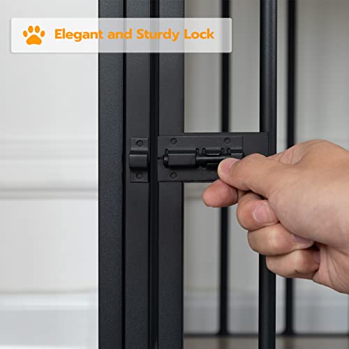 Wooden Dog Crate Furniture with Drawer V3182