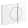 Glossy White Flush Actuator Plate for In-Wall Tank and Carrier System J99601