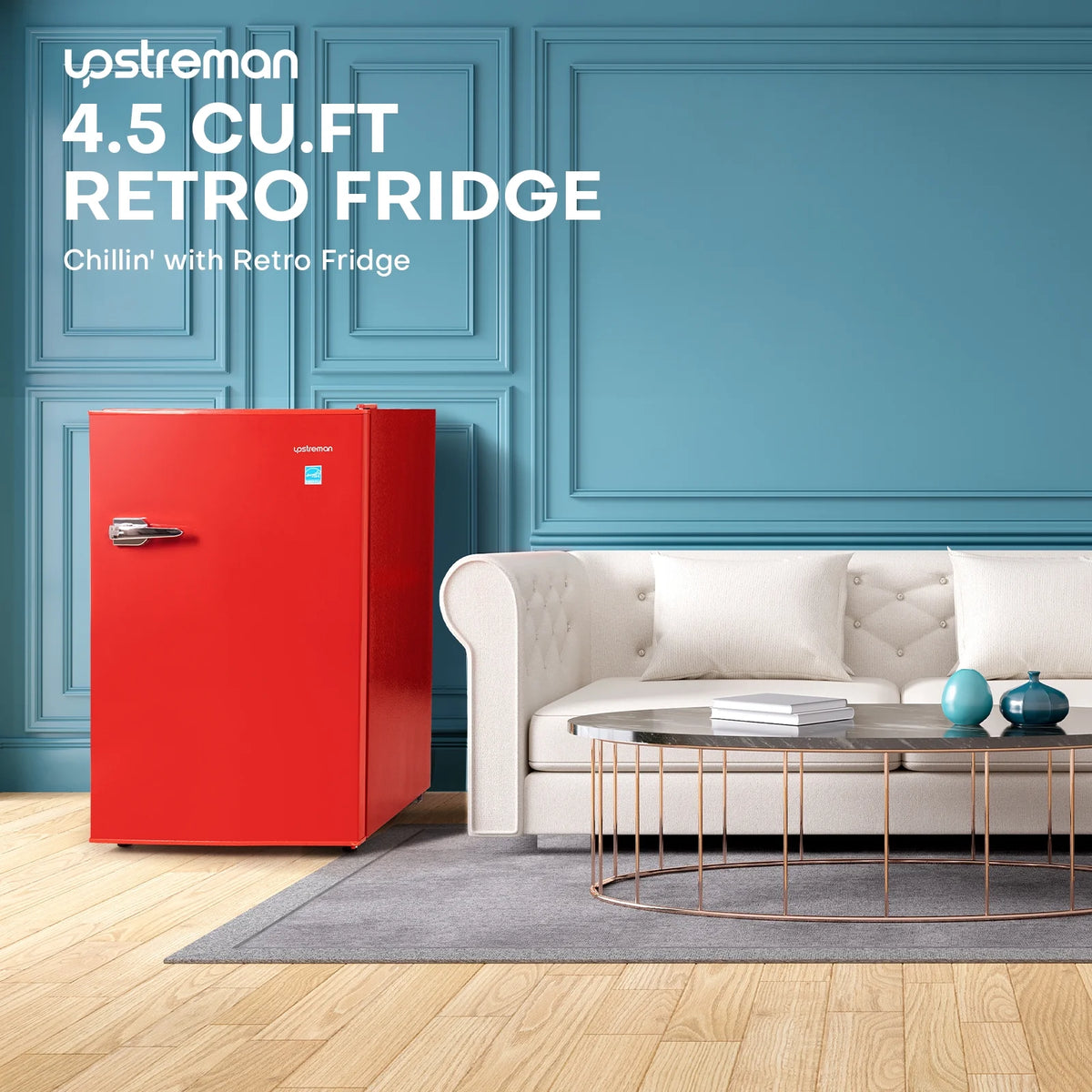 4.5 Cu Ft Retro Compact Refrigerator with Freezer G2866