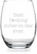 Sister In Law Stemless Wine Glass V683