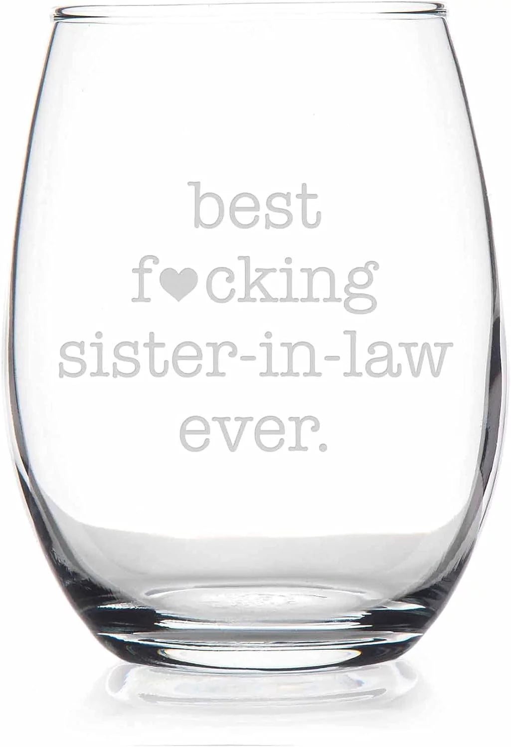 Sister In Law Stemless Wine Glass V683