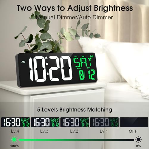 17 Inch Digital Wall Clock with Remote I18989