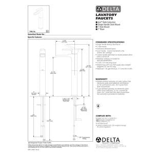 Single Handle Chrome Vessel Sink Faucet Z748166