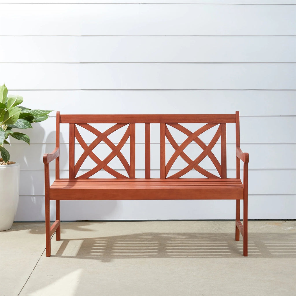 Outdoor Patio Wood Garden Bench U1202