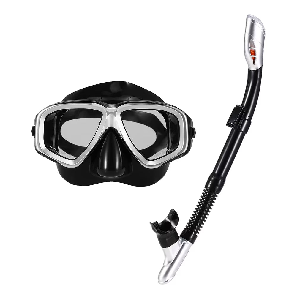 Freediving Snorkel Set with Goggles C98227