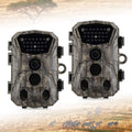 2 Pack 18MP 1080P Game Hunting Scouting Camera with 3 Infrared Sensors Motion Activated Night Vision 2.4" LCD H7539
