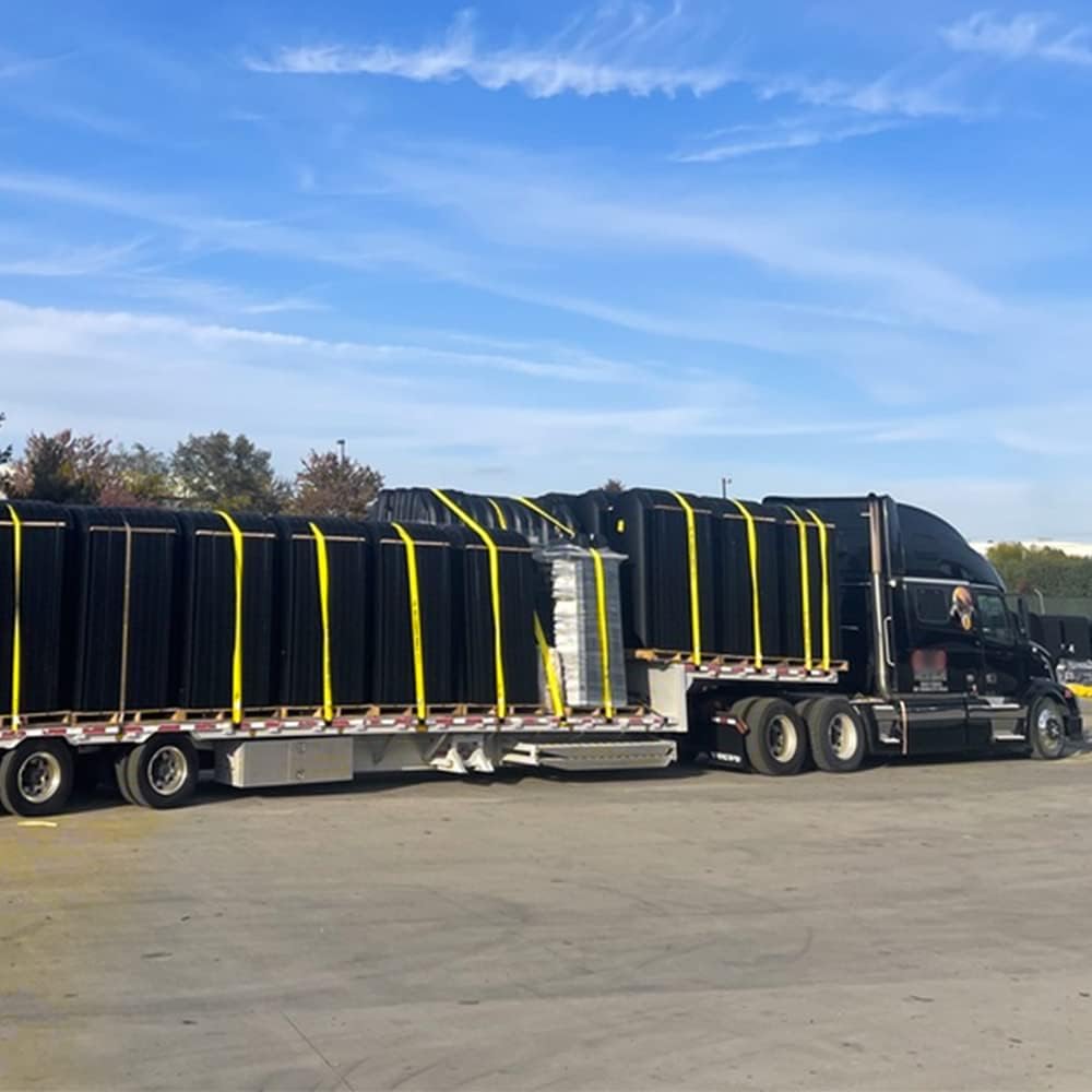 10 Winch Straps, 4 x30' Flatbed Trailer Tie Downs with Flat Hooks L6710