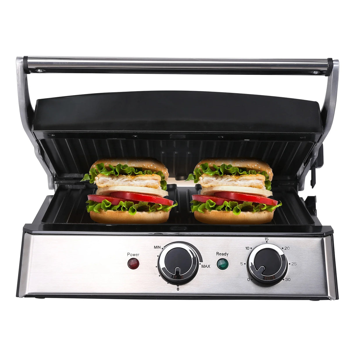 14.5" Commercial Electric Countertop Griddle Grill X2674