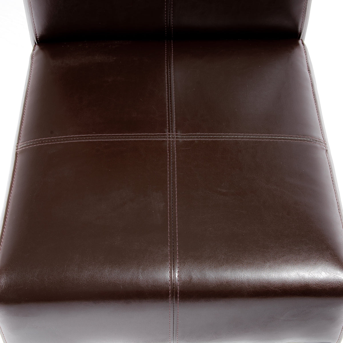 Chocolate Brown Leather Dining Chairs Set of 2 A5308