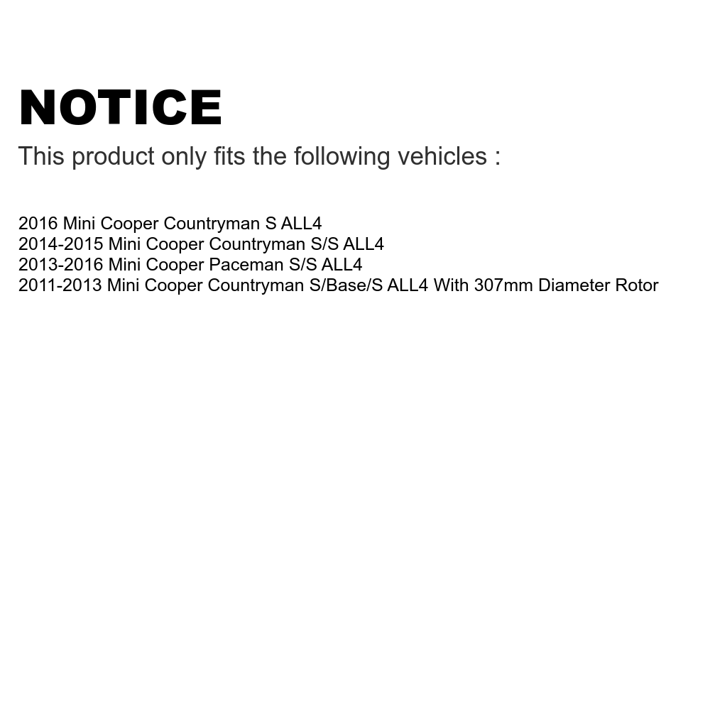Semi-Metallic Brake Pads and Coated Drilled Slotted Disc Brake Rotors Kit O674