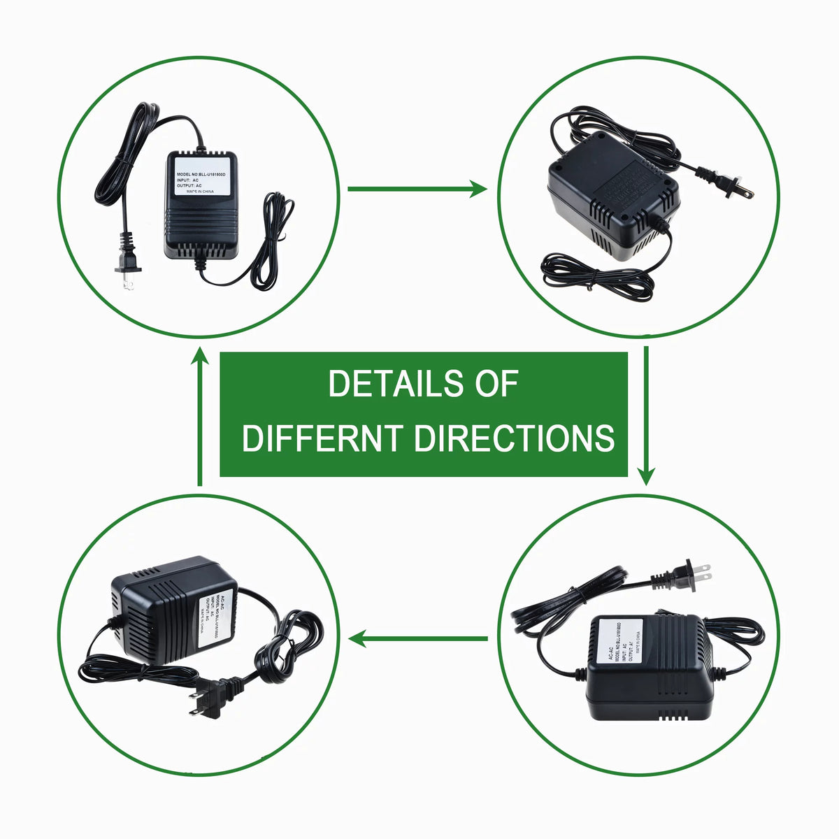 Compatible AC/AC Adapter Power Supply Charger V53174