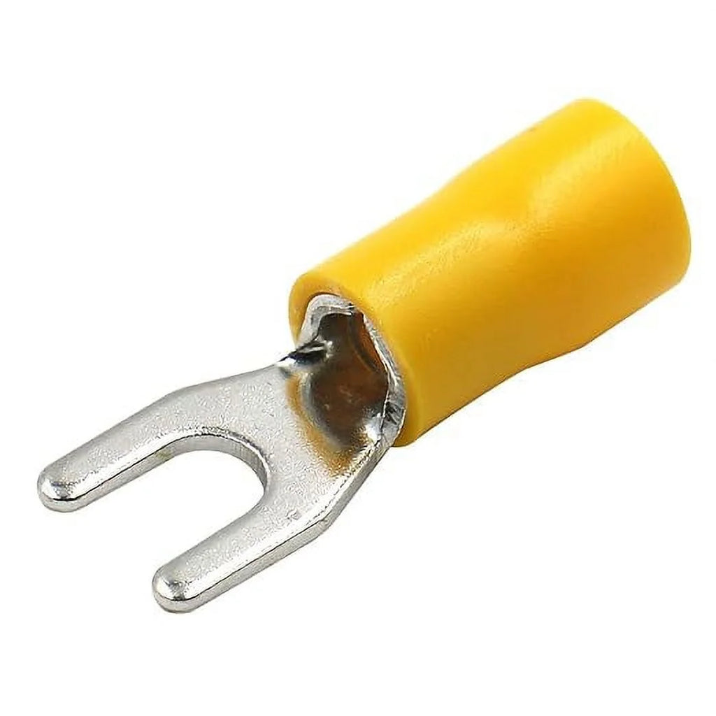 Insulated Fork Spade Wire Connector Electrical Crimp Terminal SV5.5-4 12-10 AWG Pack of 100 Z6988