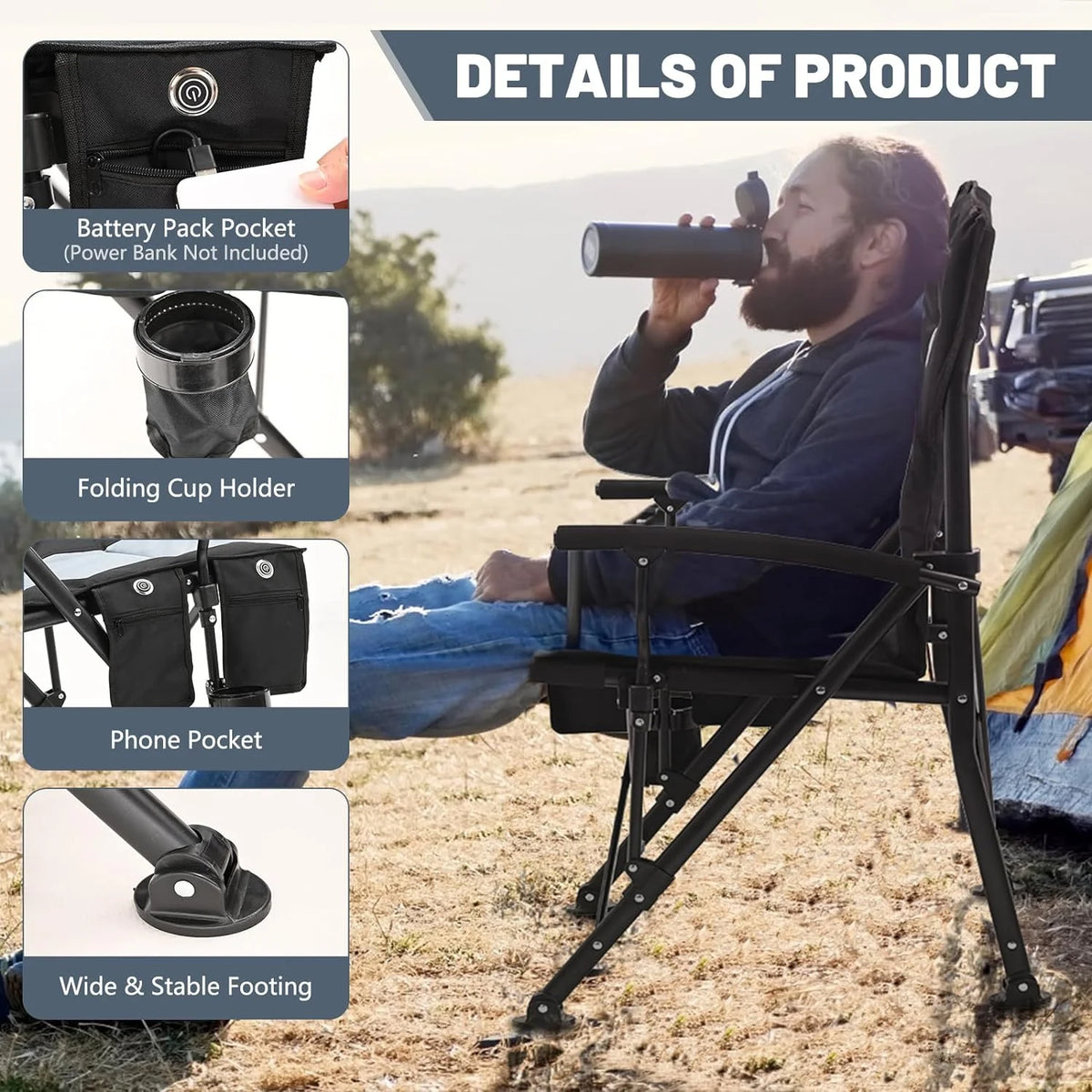 Heated Folding Camping Chair H14947
