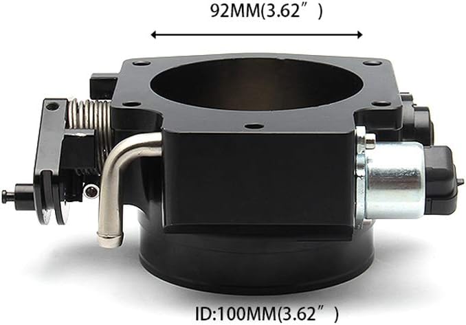 92mm Aluminum Throttle Body with TPS IAC Black V23133