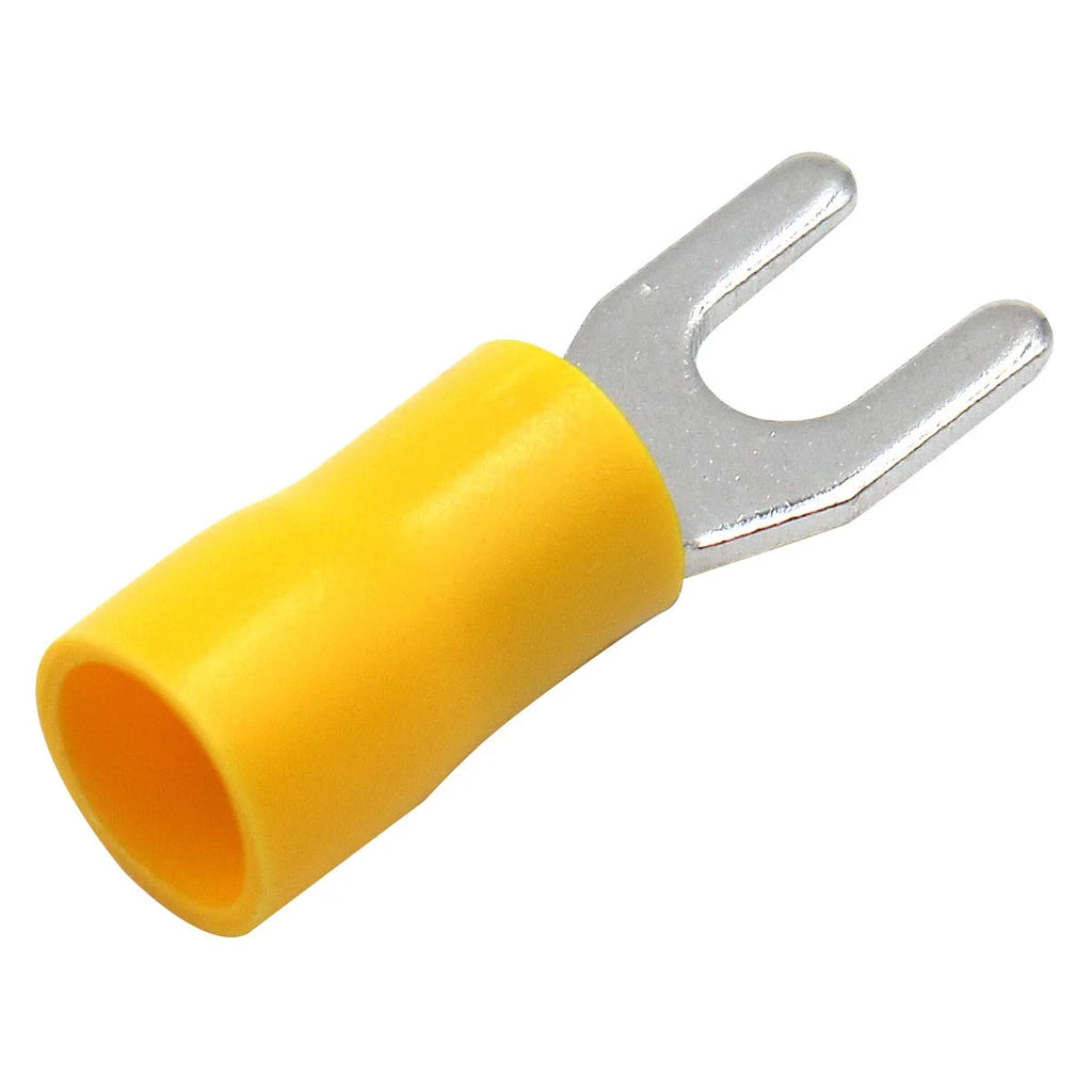 Insulated Fork Spade Wire Connector Electrical Crimp Terminal SV5.5-4 12-10 AWG Pack of 100 Z6988