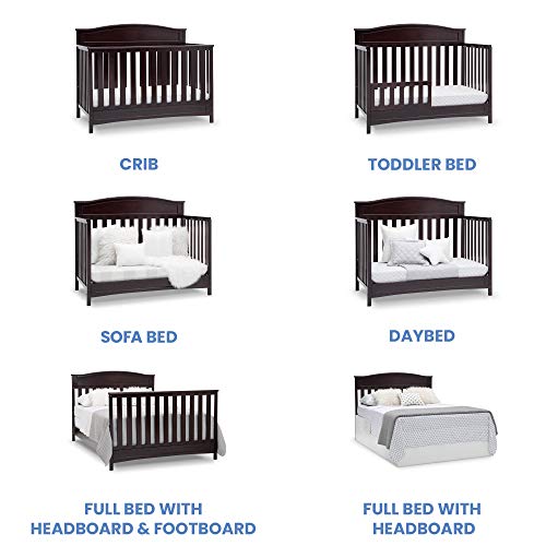 White 4-in-1 Convertible Baby Crib W861752