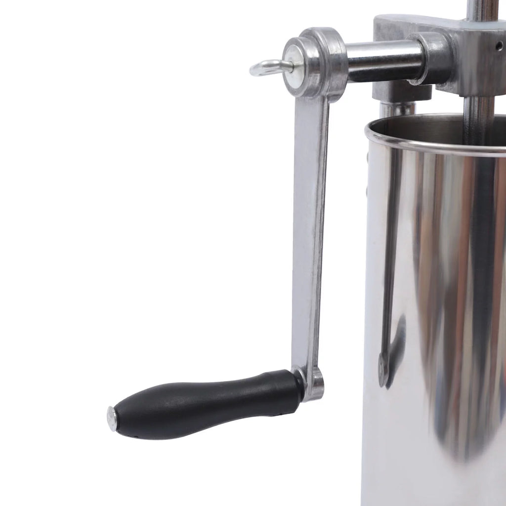 3L Manual Sausage Stuffer Stainless Steel Vertical Sausage Maker with 8 Tubes V649205