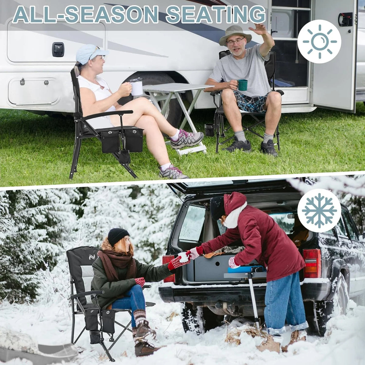 Heated Folding Camping Chair H14947