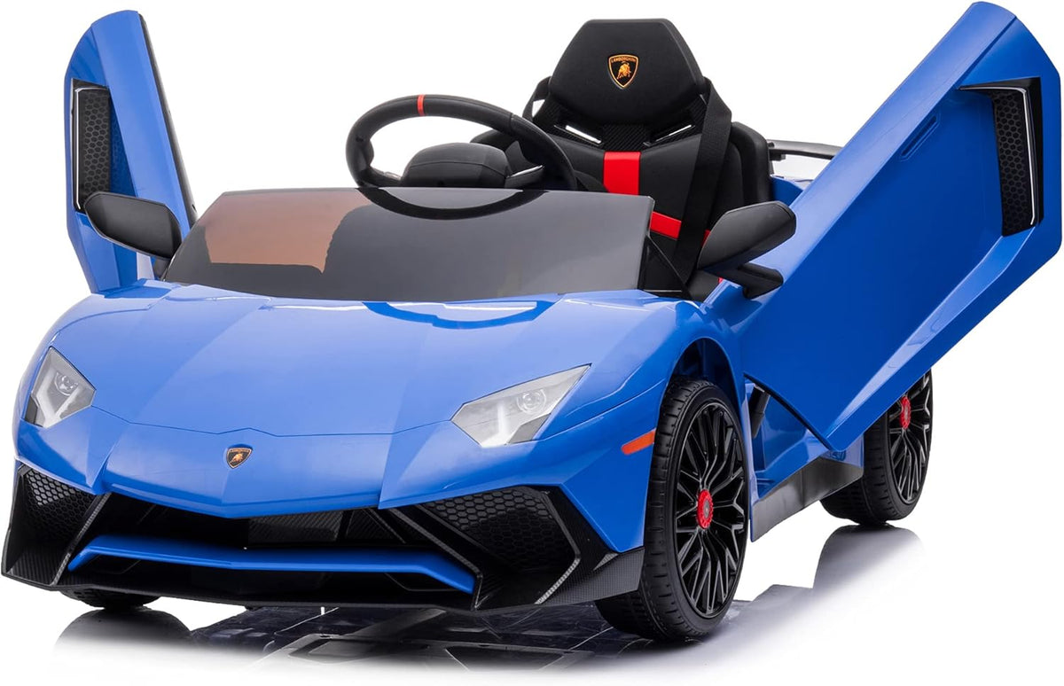 12V Licensed Lamborghini Aventador Battery Powered Sports Car Toy - Black R55168