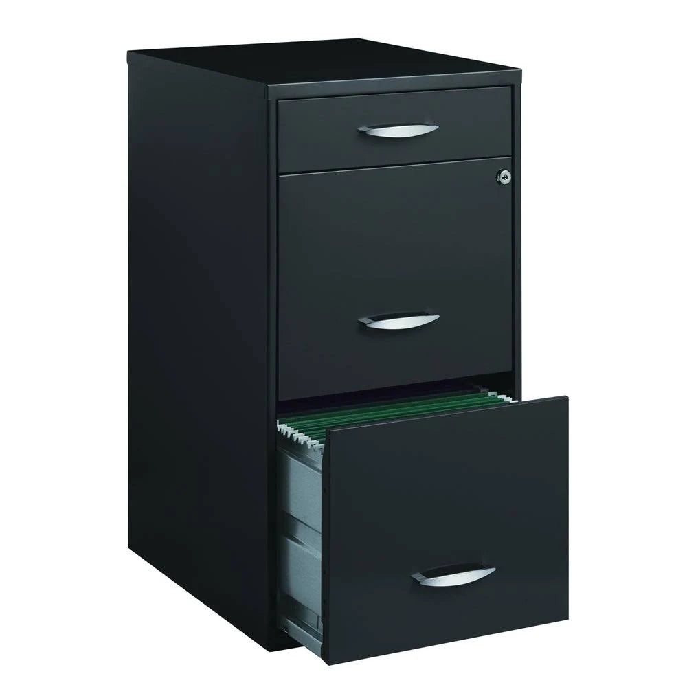 3-Drawer Charcoal File Cabinet A146