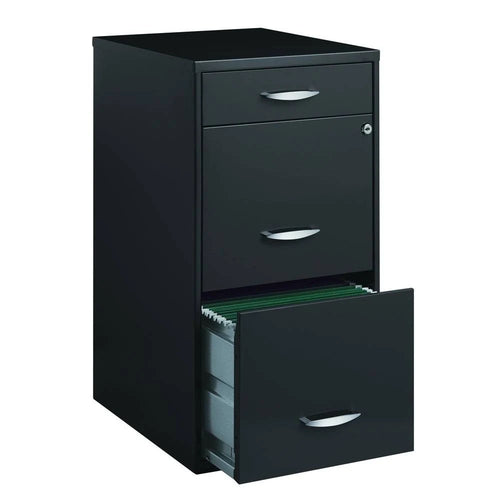 3-Drawer Charcoal File Cabinet A146