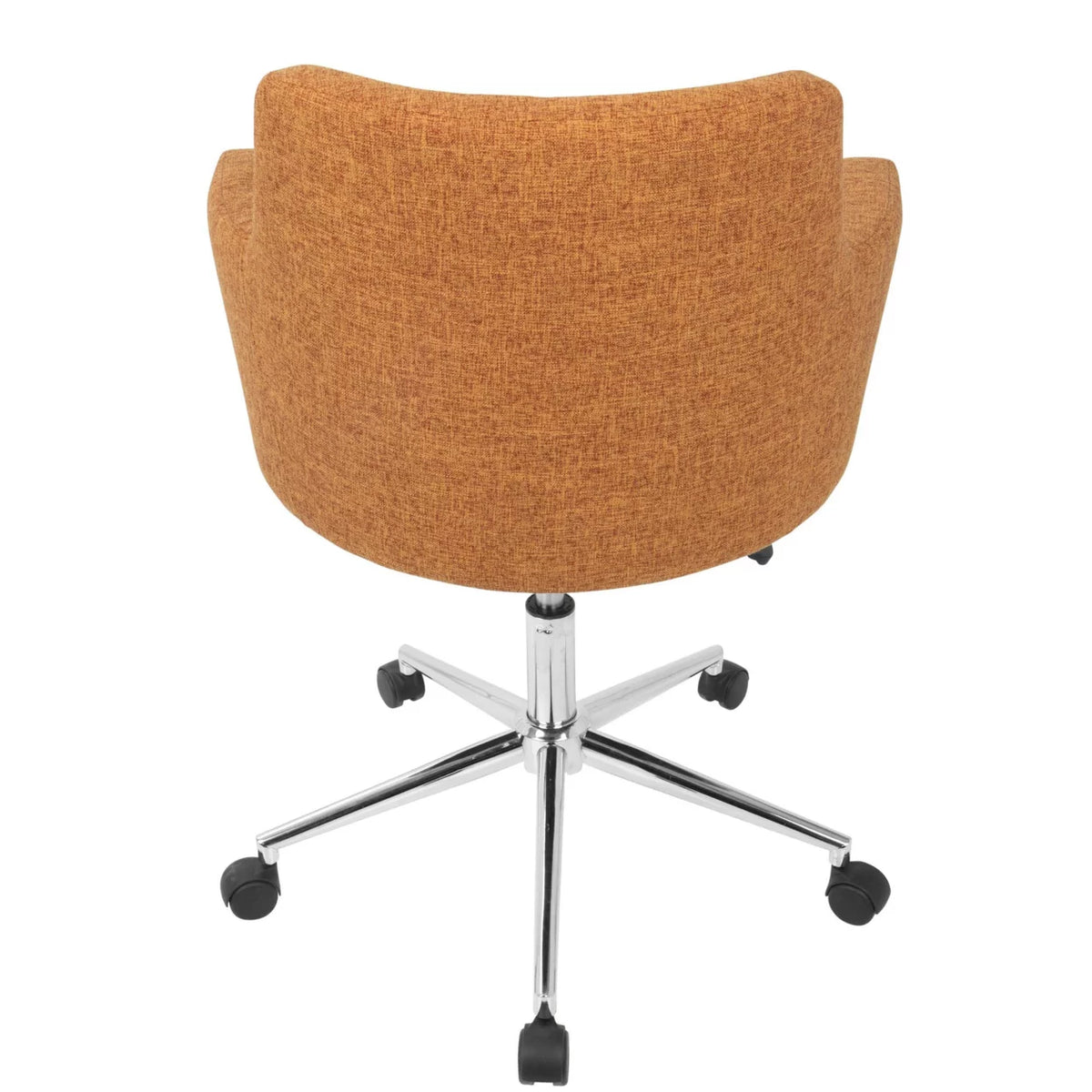 Adjustable Orange Metal Fabric Office Chair W9031
