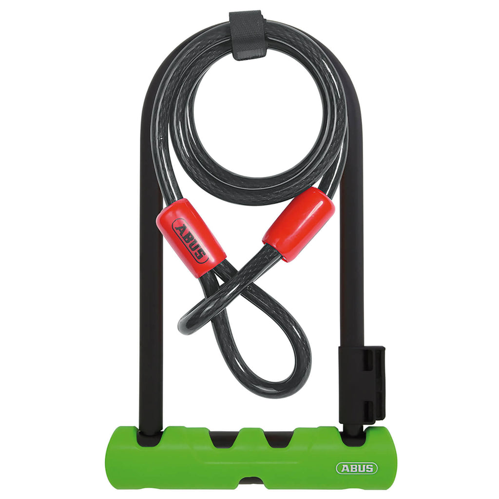 Keyed U-Lock with Cable, 9x22 Shackle X609