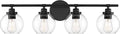 Satin Nickel 4-Light Bathroom Vanity Light K8740