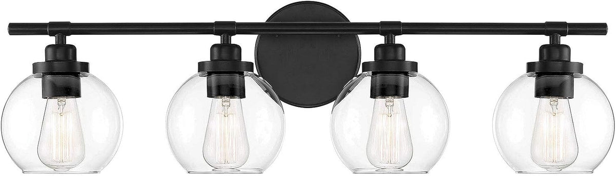 Satin Nickel 4-Light Bathroom Vanity Light K8740