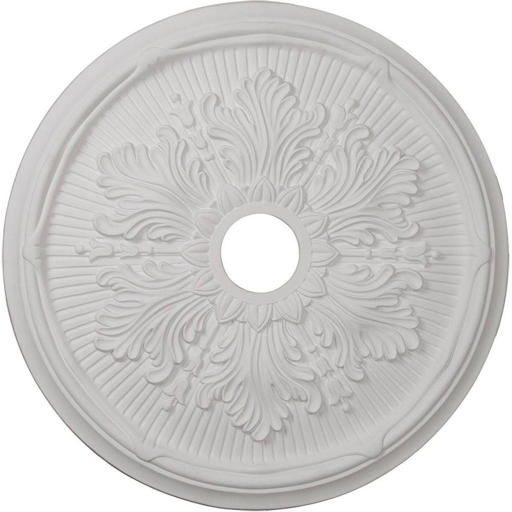 Hand-Painted Steel Gray Ceiling Medallion T388