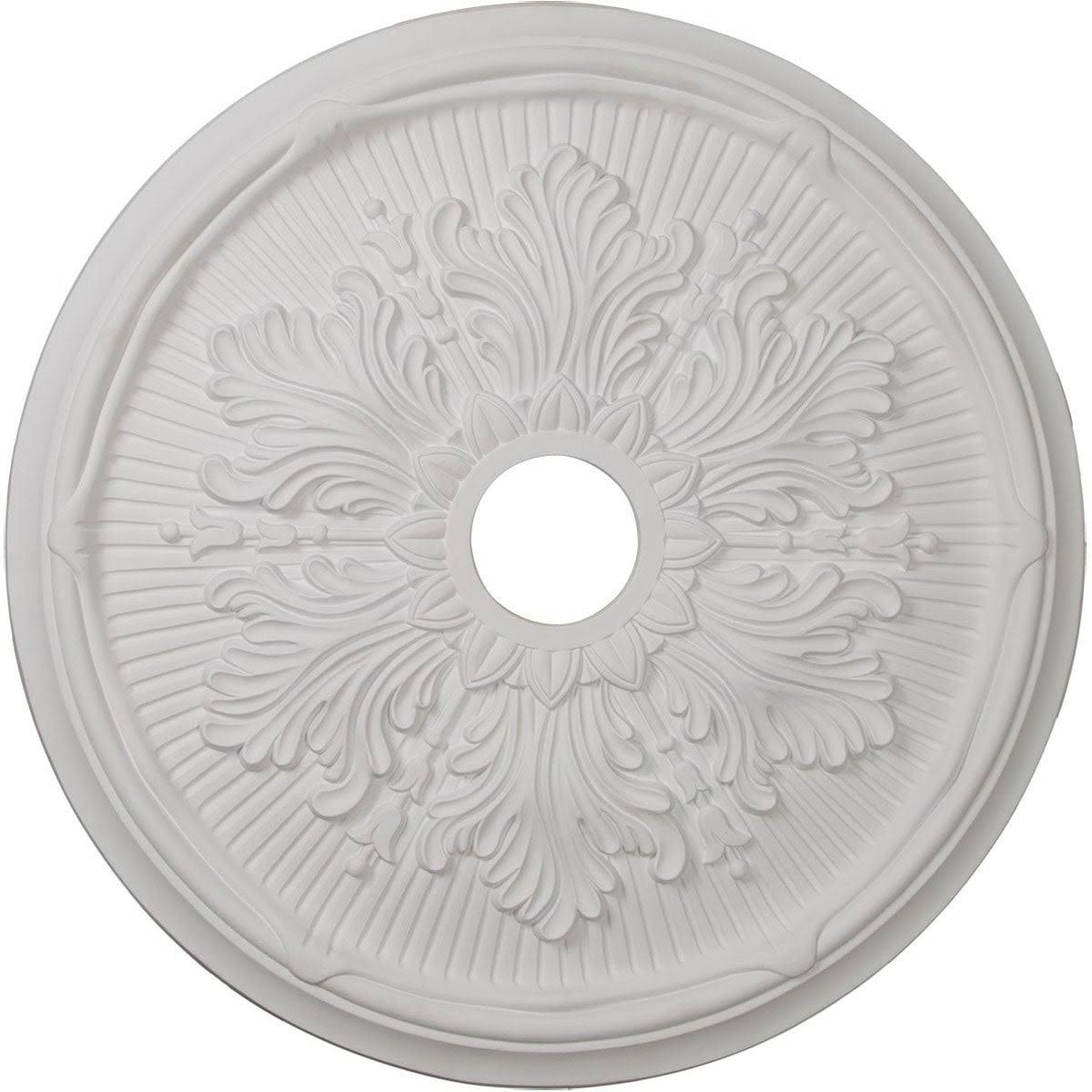 Hand-Painted Steel Gray Ceiling Medallion T388