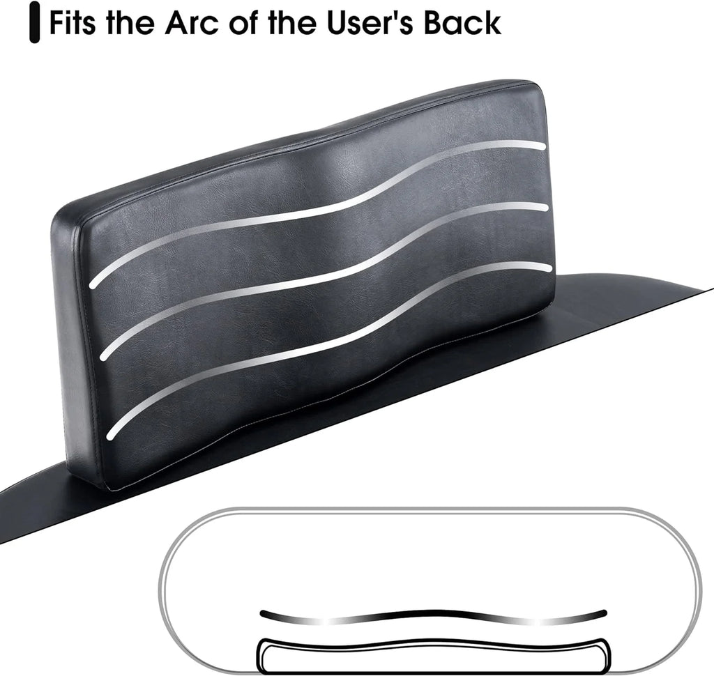 Black Leather Upholstered Bench with Backrest O157