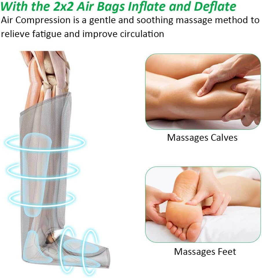 Air Compression Foot and Calf Massage Machine with Heat X638