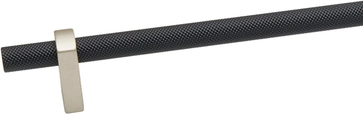 24" Center To Center Knurled Bar Appliance Pull Matte Black L81830