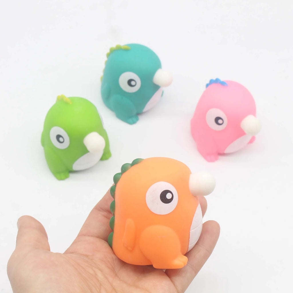 Dinosaur Squeeze Toy Blowing Balloon Soft TPR Stress Relief Toy A418