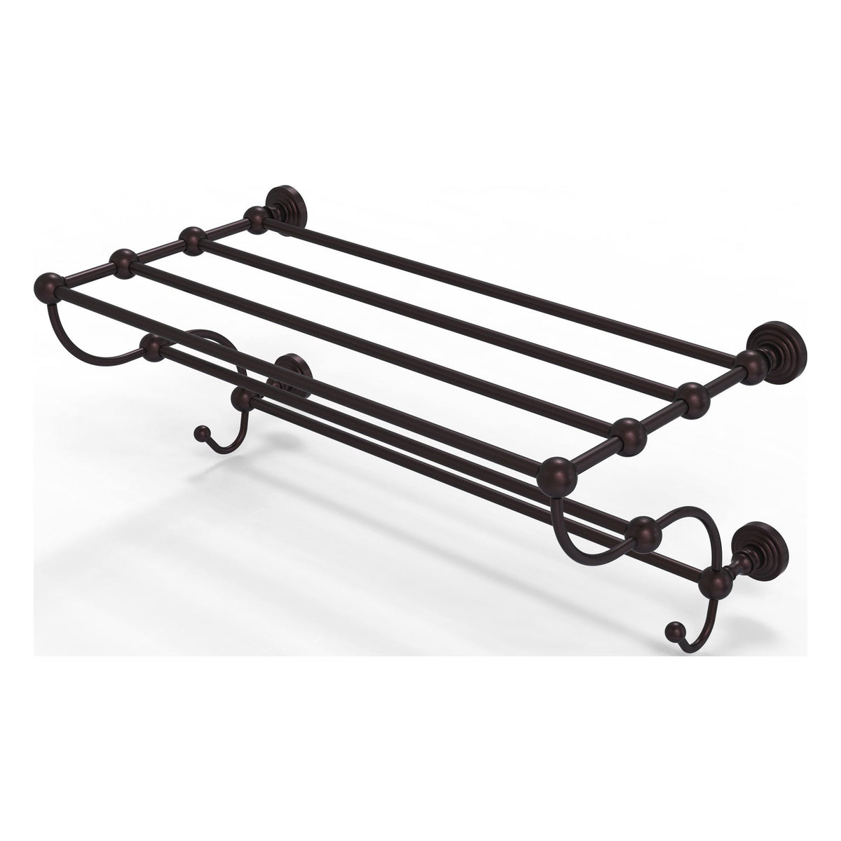 Antique Bronze Train Rack Towel Shelf X29157