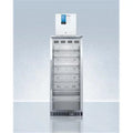 12.4 cu. ft. Stacked Glass Door Refrigerator with Freezer D857