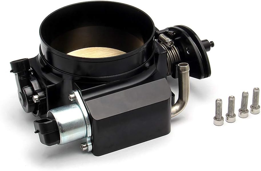 92mm Aluminum Throttle Body with TPS IAC Black V23133