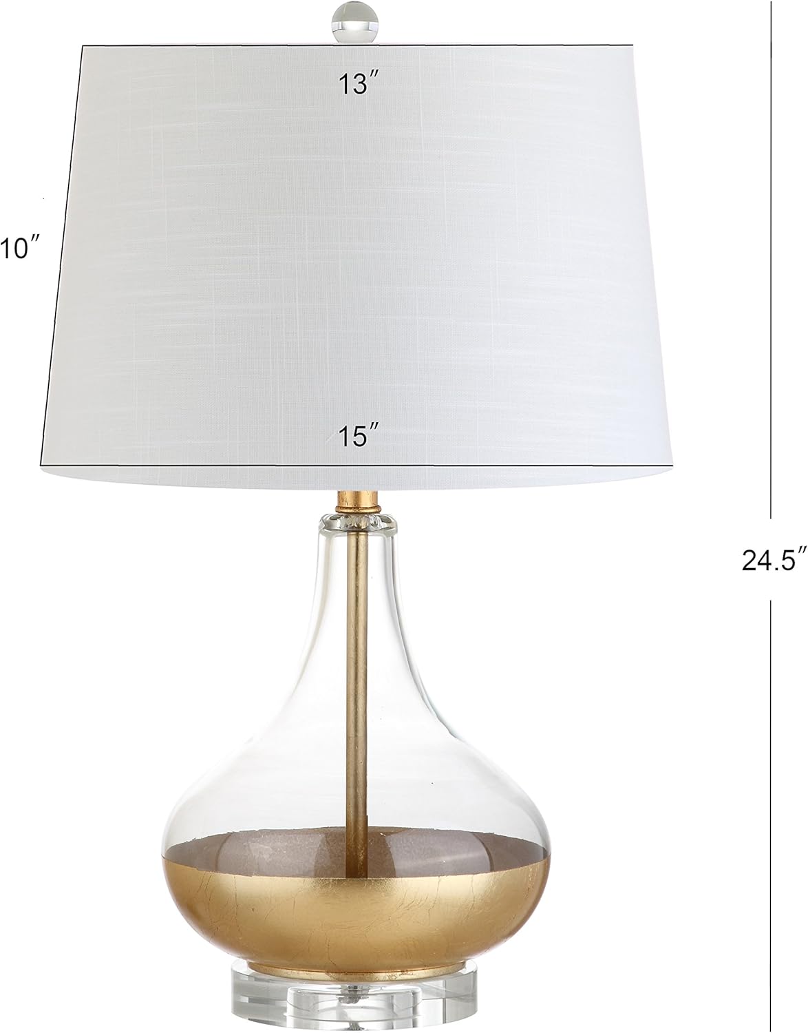 Gold Leaf Glass LED Table Lamp C916498