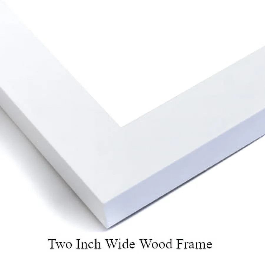 White Modern Wood Framed Museum Art Print U885