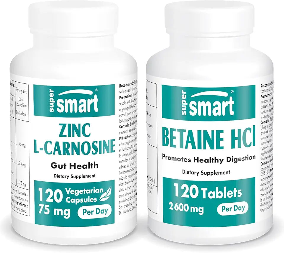Zinc L-Carnosine + Betaine HCl Vegetarian Capsules Y76887