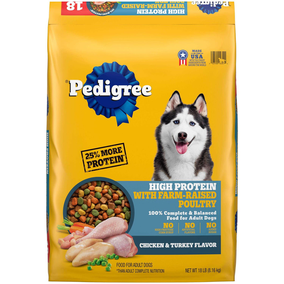 High Protein Adult Dry Dog Food Chicken and Turkey T62927